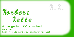 norbert kelle business card